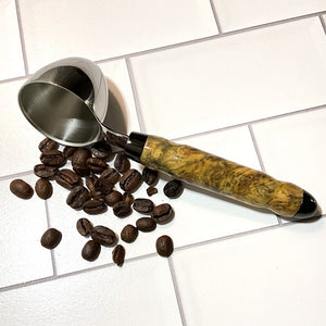 Coffee Scoop - 2 TBS Stainless Steel - Buckeye Burl