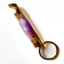 Load image into Gallery viewer, Bottle Opener - 24K Gold - Purple Luminescence