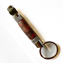 Load image into Gallery viewer, Bottle Opener - Chrome - Gray + Red Wood