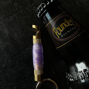 Bottle Opener - 24K Gold - Purple Luminescence