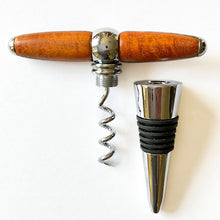 Load image into Gallery viewer, Bottle Stopper &amp; Corkscrew - Two-Toned Wood