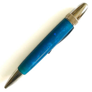 Pen - Atlas Twist Ballpoint - Blue Sparkle